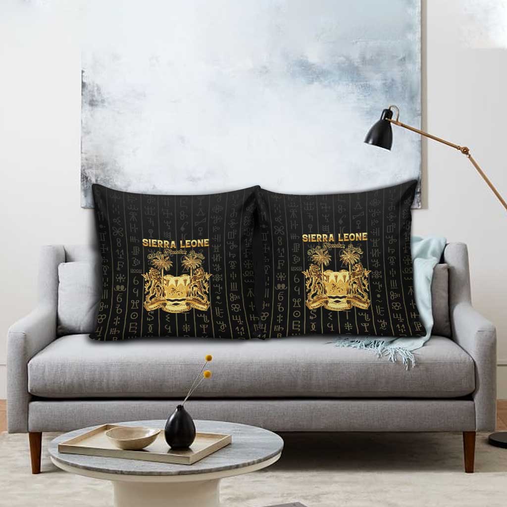 Sierra Leone Vai Syllabary Vertical Pattern Pillow Cover