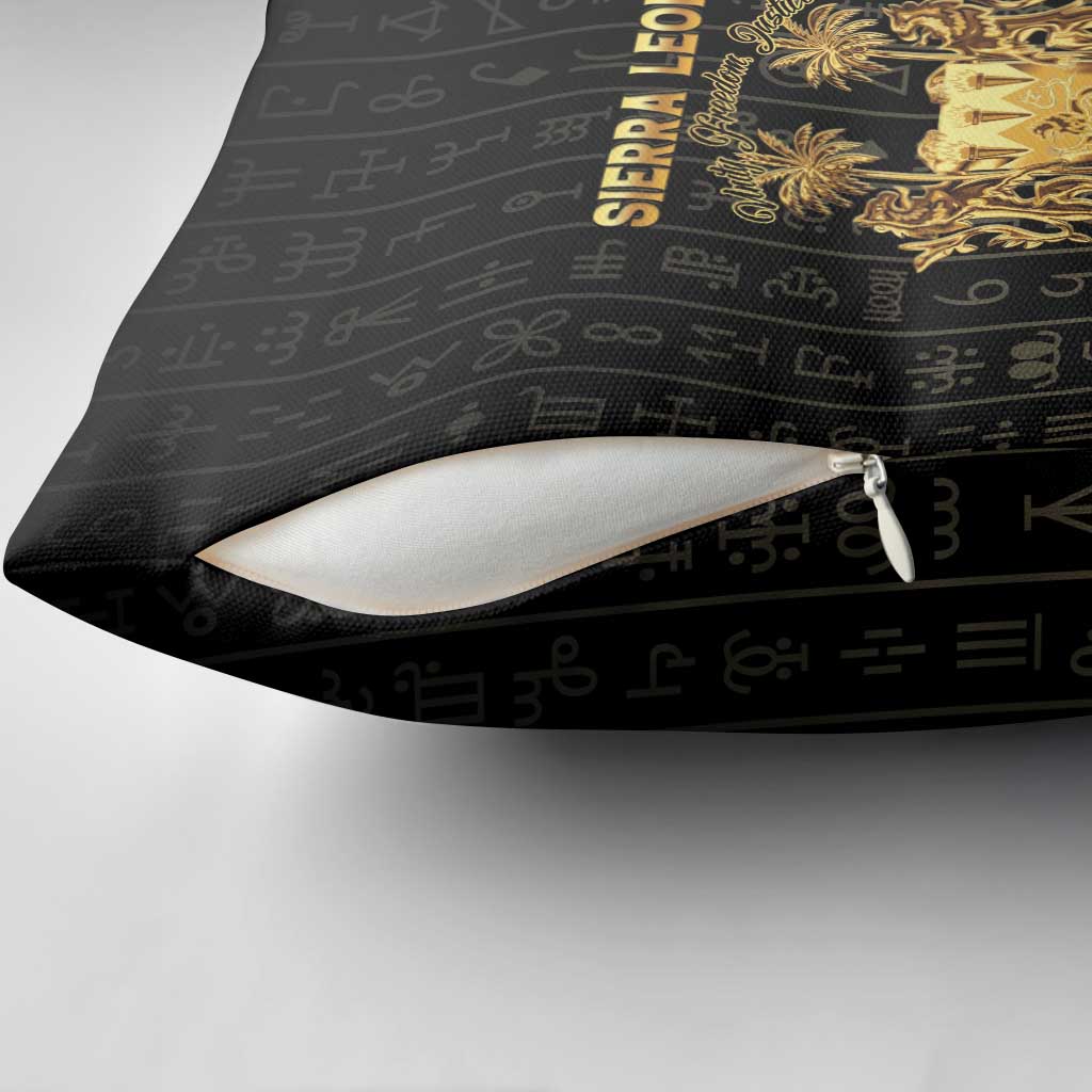 Sierra Leone Vai Syllabary Vertical Pattern Pillow Cover