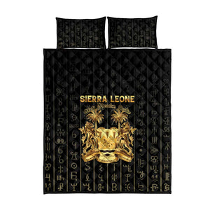 Sierra Leone Quilt Bed Set Vai Syllabary Pattern - African Pride