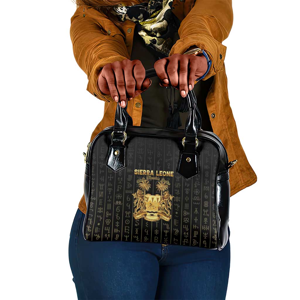 Sierra Leone Shoulder Handbag Vai Syllabary Pattern - African Pride