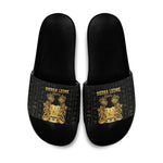 Sierra Leone Vai Syllabary Vertical Pattern Slide Sandals