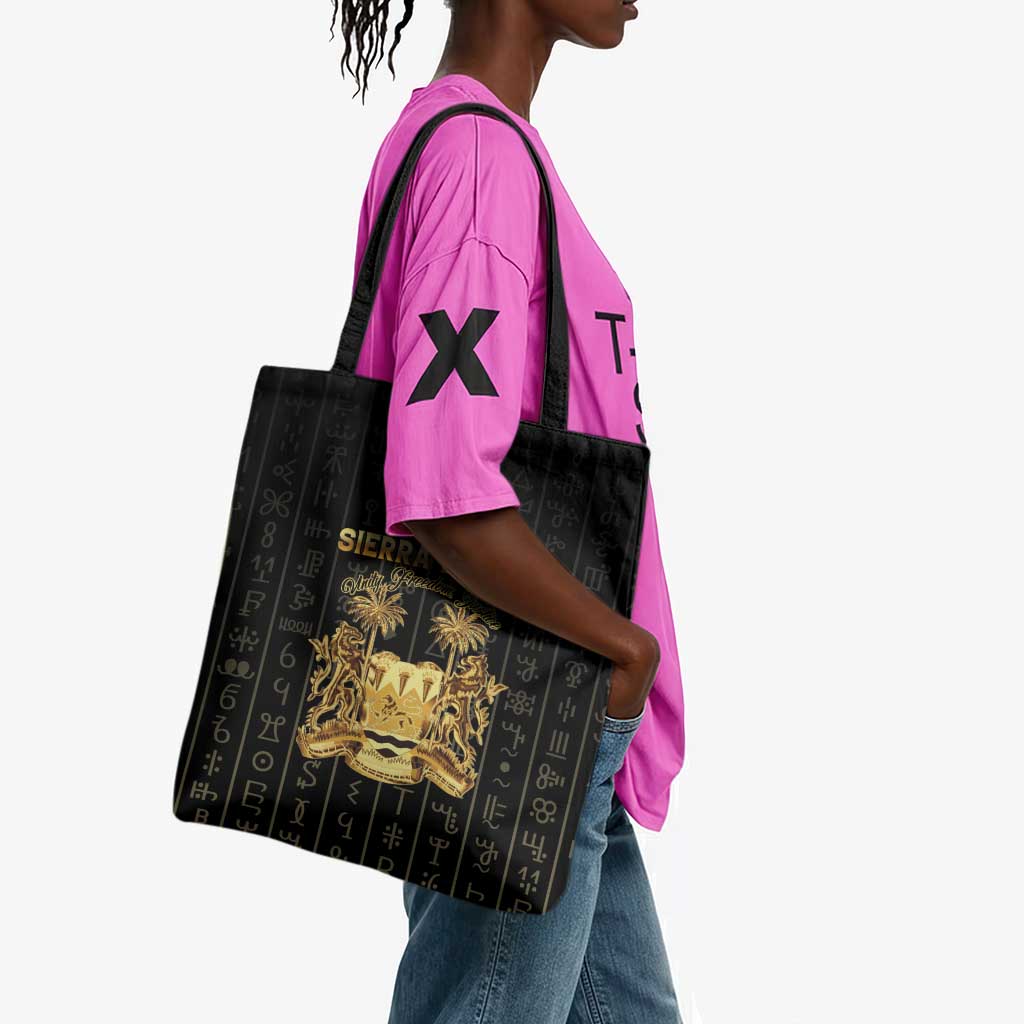 Sierra Leone Vai Syllabary Vertical Pattern Tote Bag