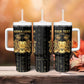 Personalized Sierra Leone Tumbler With Handle Vai Syllabary Pattern - African Pride