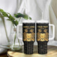 Personalized Sierra Leone Tumbler With Handle Vai Syllabary Pattern - African Pride