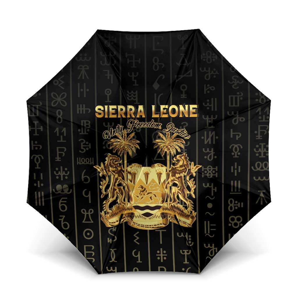 Sierra Leone Vai Syllabary Vertical Pattern Umbrella