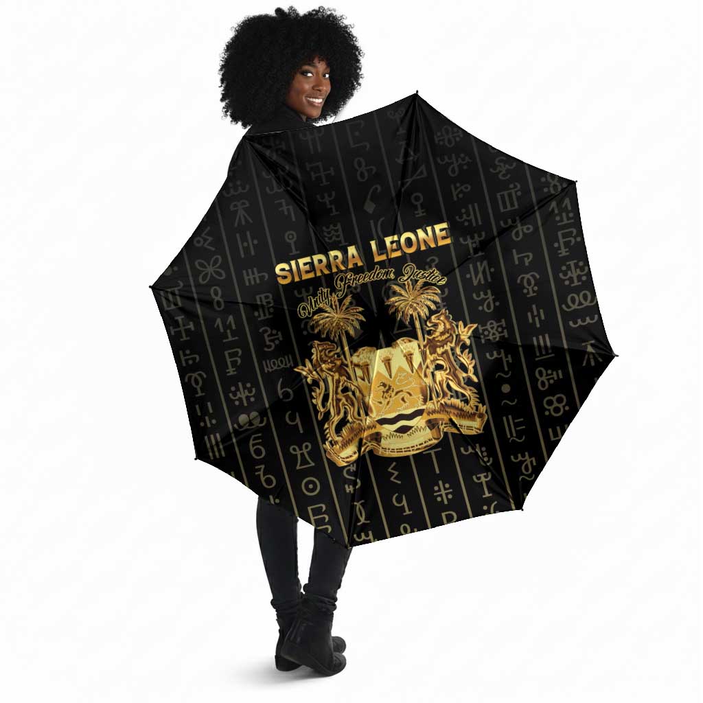 Sierra Leone Vai Syllabary Vertical Pattern Umbrella