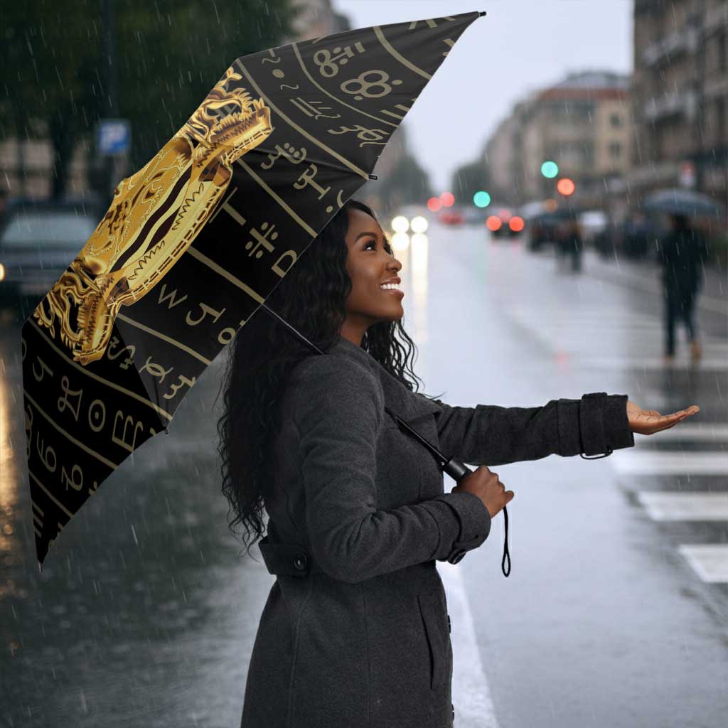 Sierra Leone Vai Syllabary Vertical Pattern Umbrella