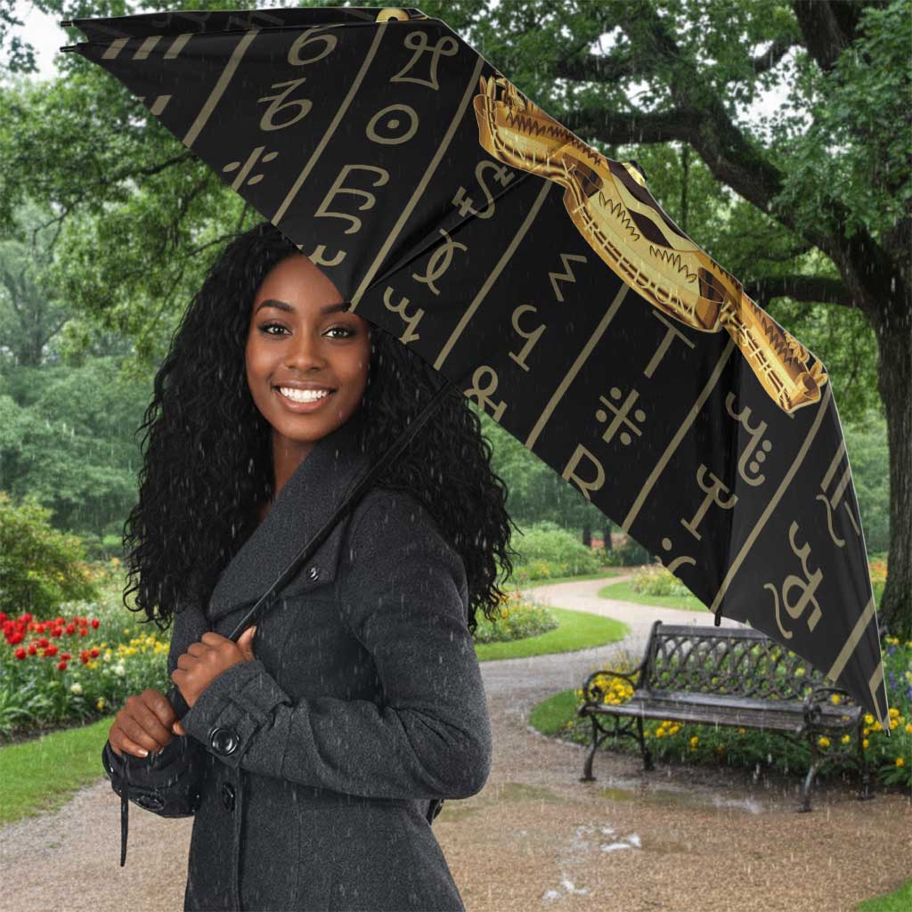 Sierra Leone Vai Syllabary Vertical Pattern Umbrella