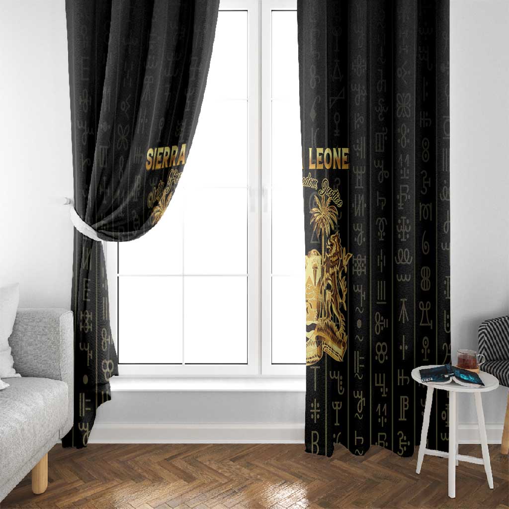 Sierra Leone Window Curtain Vai Syllabary Pattern - African Pride