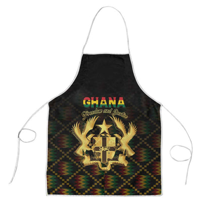 Ghana Kente Pattern Apron The Heart of Gold of Africa