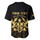 Personalized Ghana Gold Emblem Baseball Jersey The Heart of Gold of Africa - African Pride