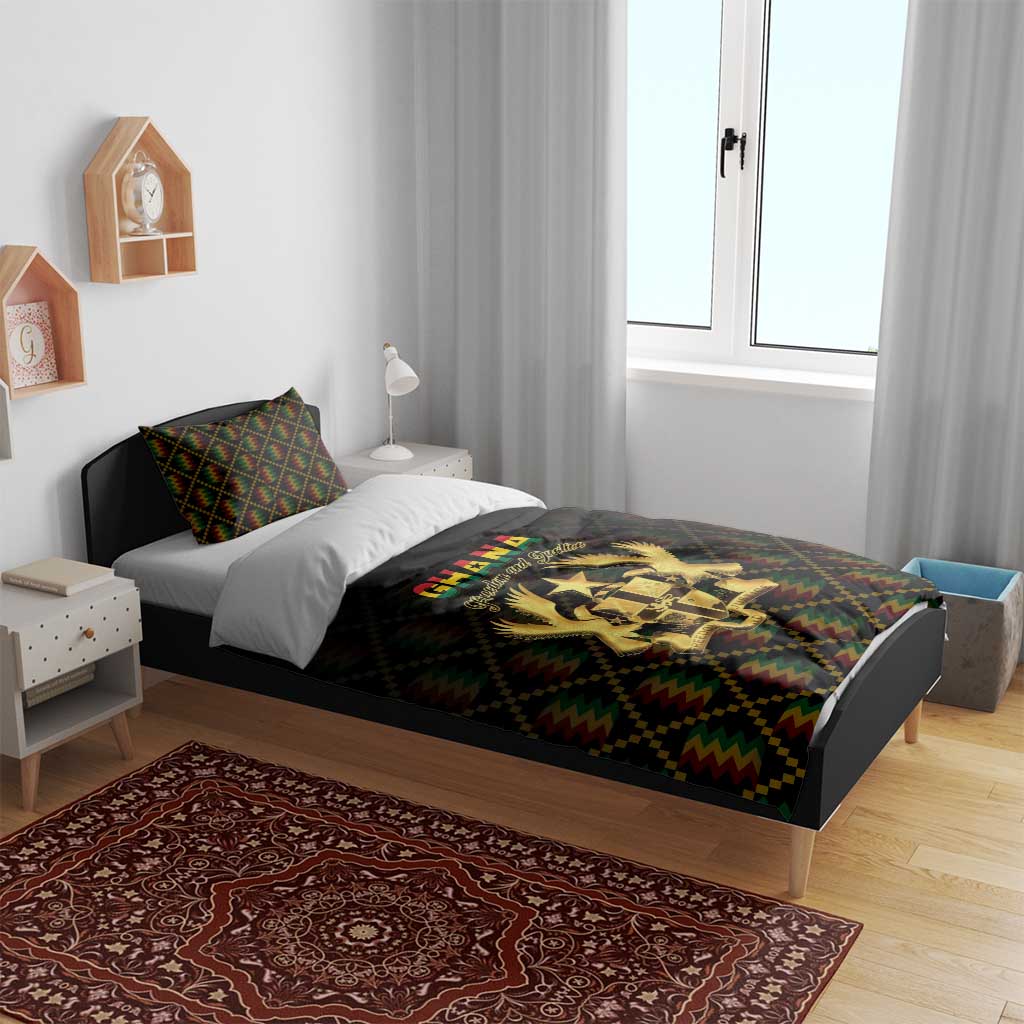 Ghana Gold Emblem Bedding Set The Heart of Gold of Africa - African Pride