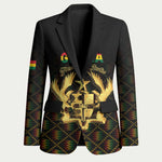 Personalized Ghana Kente Pattern Blazer The Heart of Gold of Africa