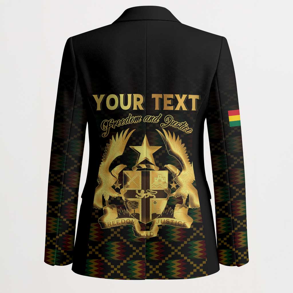 Personalized Ghana Kente Pattern Blazer The Heart of Gold of Africa