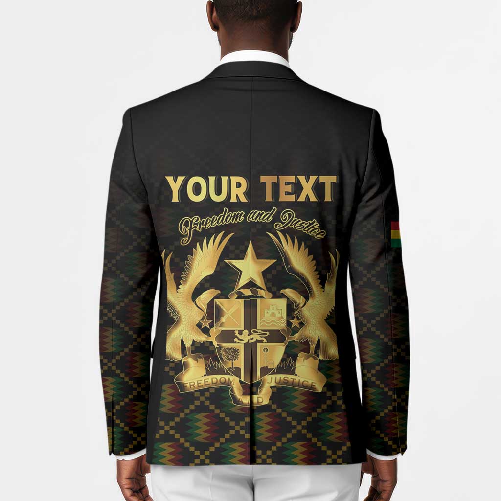 Personalized Ghana Kente Pattern Blazer The Heart of Gold of Africa