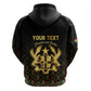 Personalized Ghana Gold Emblem Hoodie The Heart of Gold of Africa - African Pride