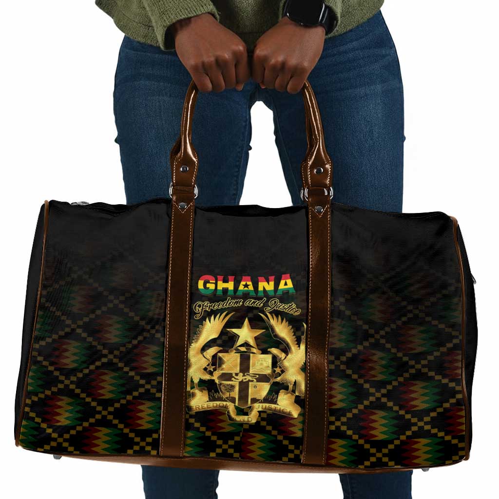 Ghana Kente Pattern Travel Bag The Heart of Gold of Africa