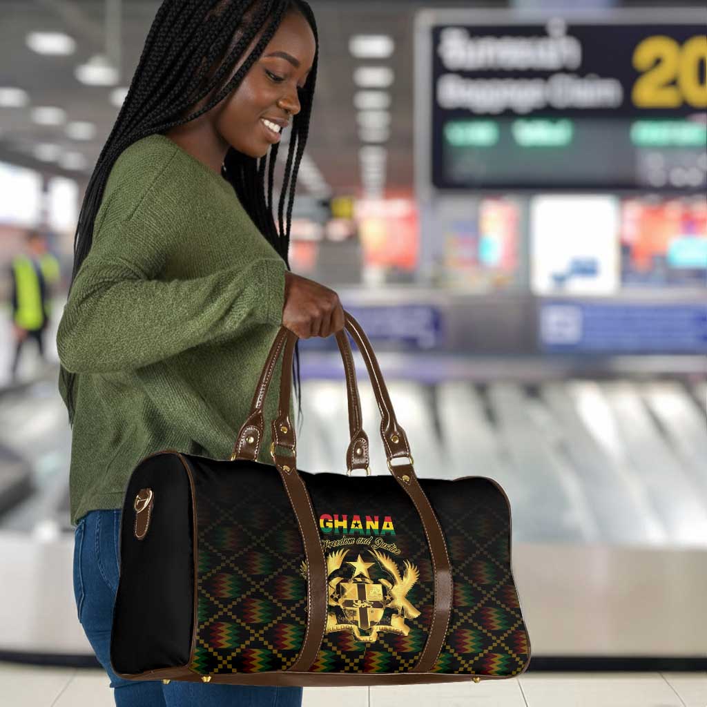 Ghana Kente Pattern Travel Bag The Heart of Gold of Africa