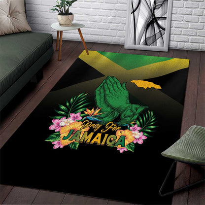 Jamaica Area Rug Stay Strong - Stay Safe - African Pride