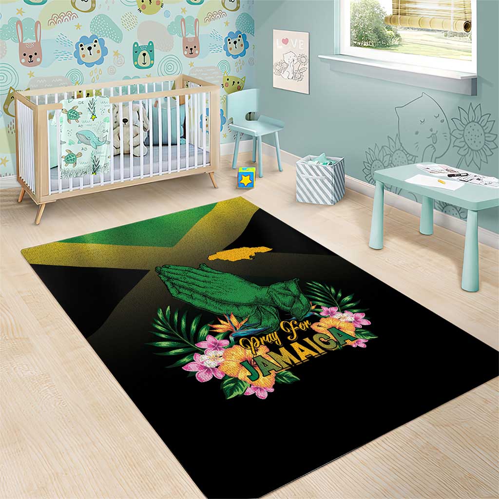 Jamaica Area Rug Stay Strong - Stay Safe - African Pride