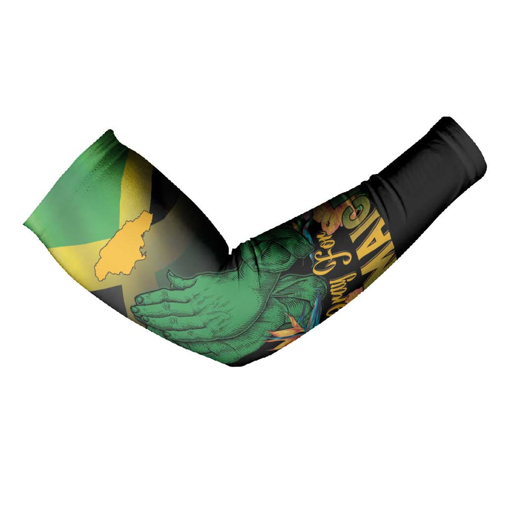 Personalized Pray For Jamaica Arm Sleeves Jamaica Strong