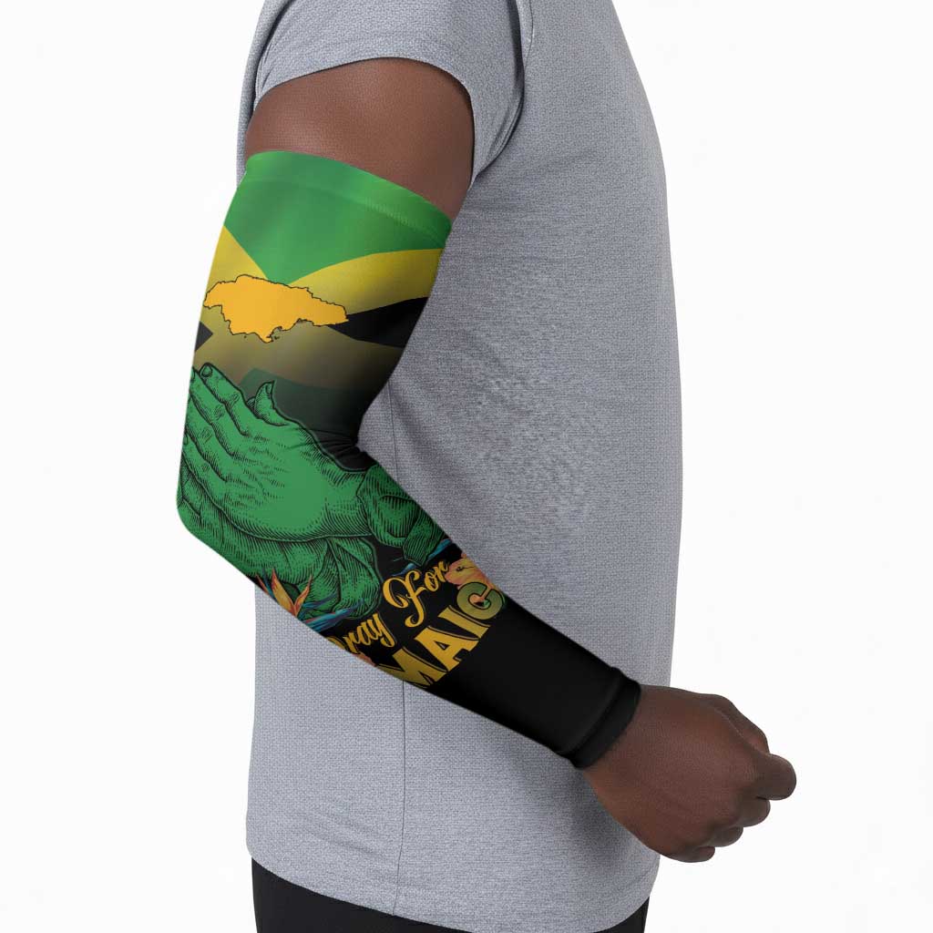 Personalized Pray For Jamaica Arm Sleeves Jamaica Strong