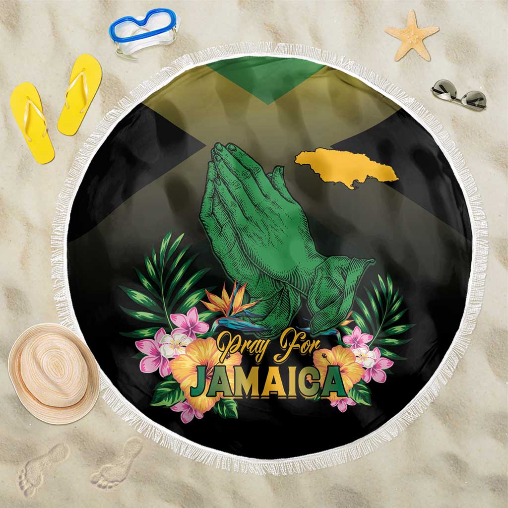 Jamaica Beach Blanket Stay Strong - Stay Safe - African Pride