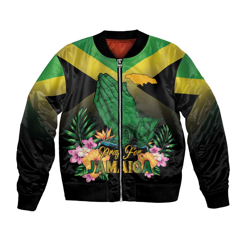 Personalized Jamaica Bomber Jacket Stay Strong - Stay Safe - African Pride