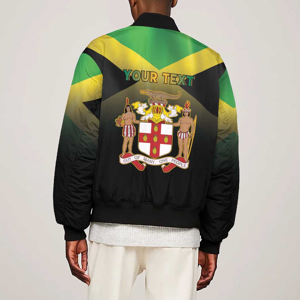 Personalized Jamaica Bomber Jacket Stay Strong - Stay Safe - African Pride