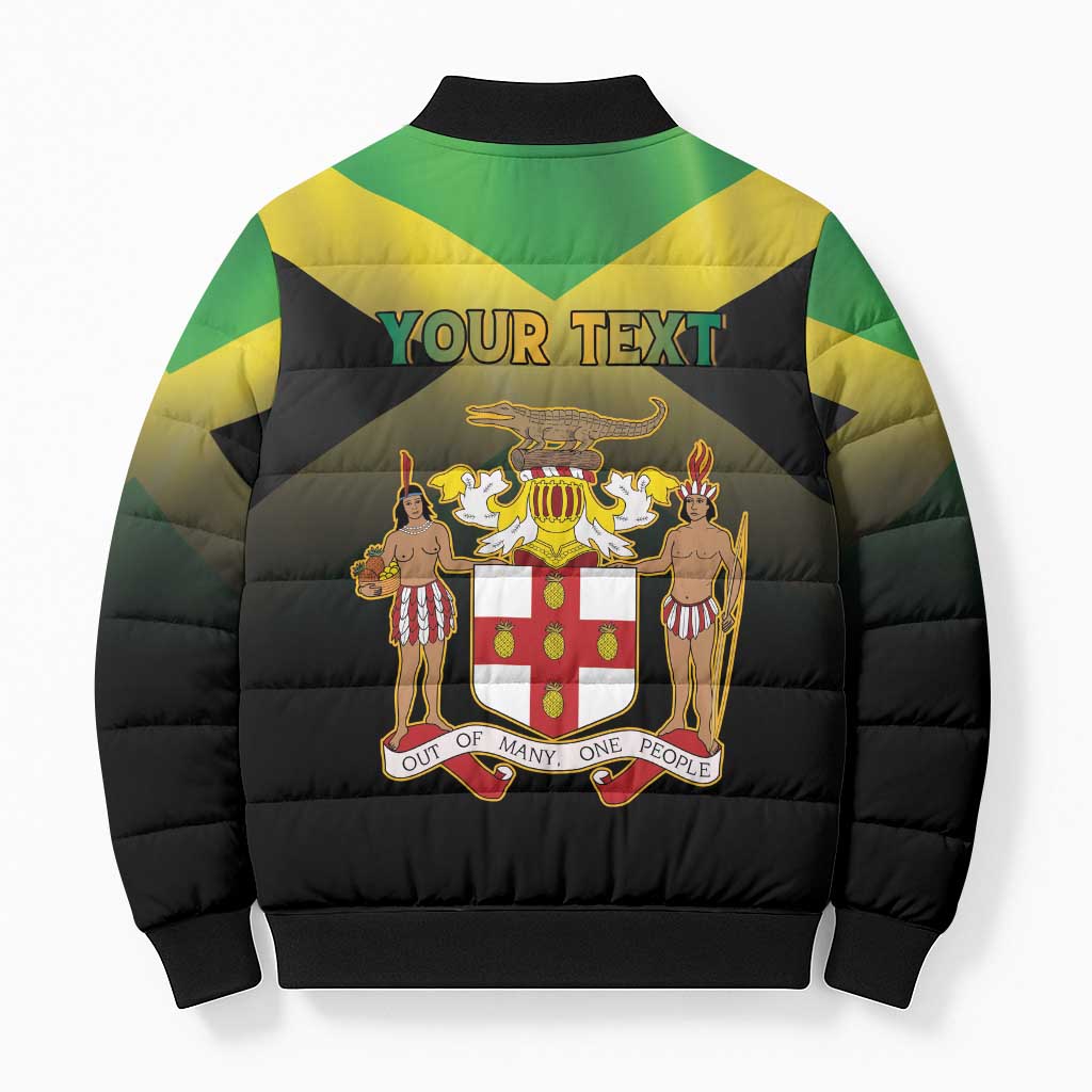 Personalized Pray For Jamaica Bomber Puffer Jacket Jamaica Strong