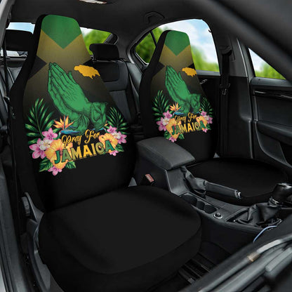 Jamaica Car Seat Cover Stay Strong - Stay Safe - African Pride