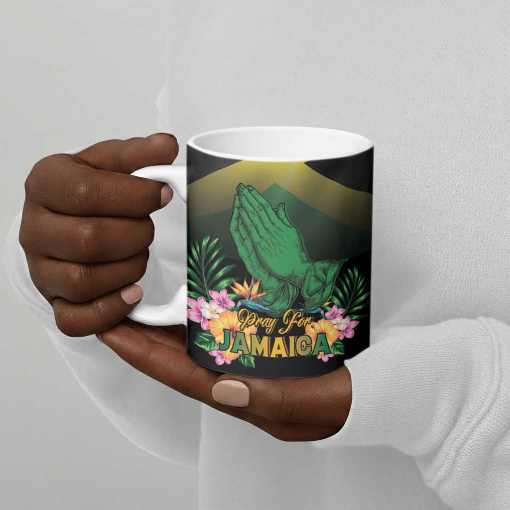 Personalized Pray For Jamaica Ceramic Mug Jamaica Strong