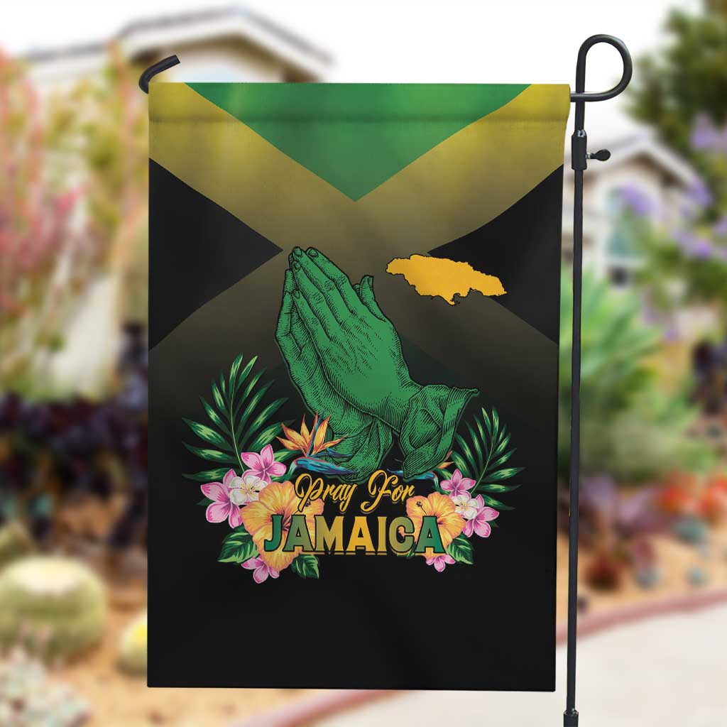 Jamaica Garden Flag Stay Strong - Stay Safe - African Pride