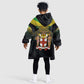 Personalized Jamaica Kid Wearable Blanket Hoodie Stay Strong - Stay Safe - African Pride