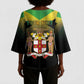 Personalized Pray For Jamaica Kimono Sleeve Blouse Jamaica Strong