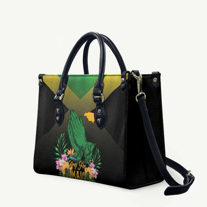Pray For Jamaica Leather Bag Jamaica Strong