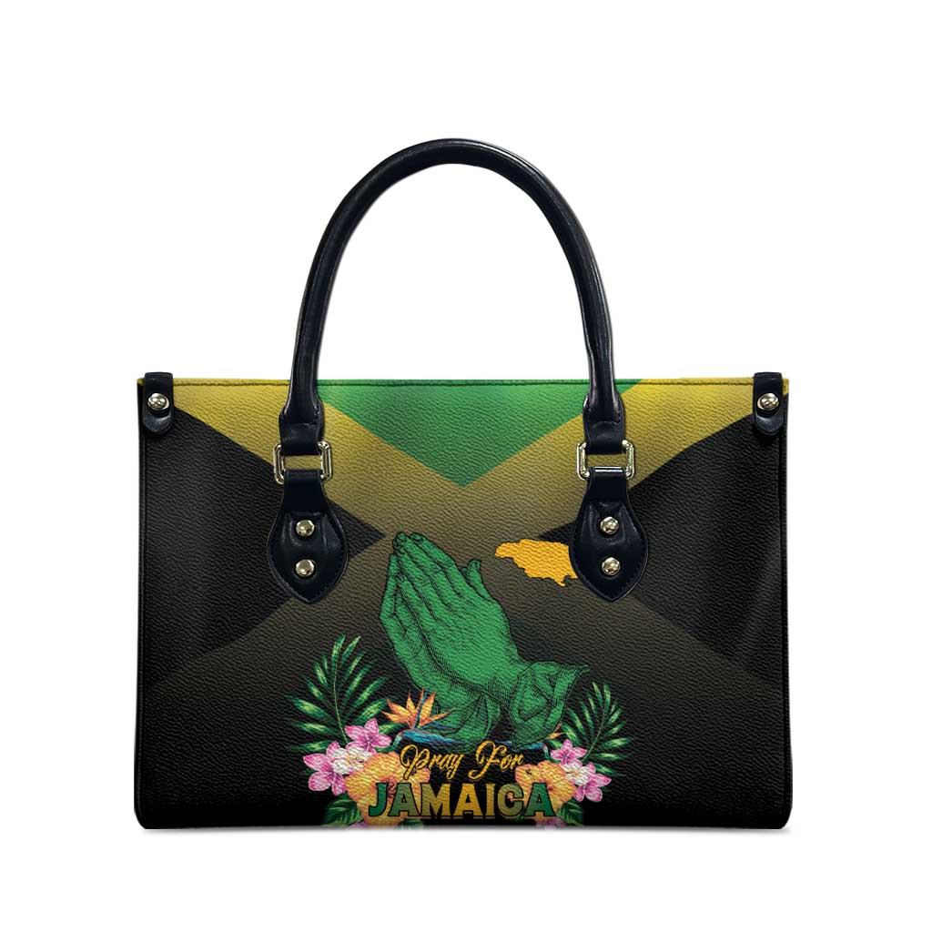 Pray For Jamaica Leather Bag Jamaica Strong