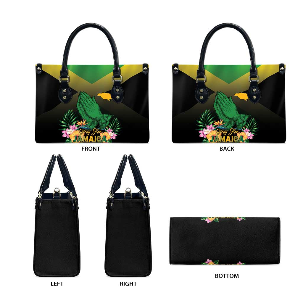 Pray For Jamaica Leather Bag Jamaica Strong