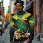 Personalized Jamaica Long Sleeve Shirt Stay Strong - Stay Safe - African Pride