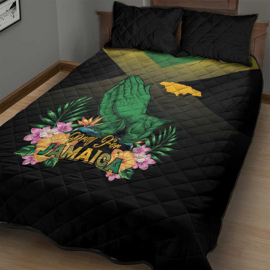 Jamaica Quilt Bed Set Stay Strong - Stay Safe - African Pride