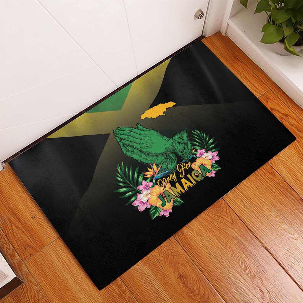 Jamaica Rubber Doormat Stay Strong - Stay Safe - African Pride