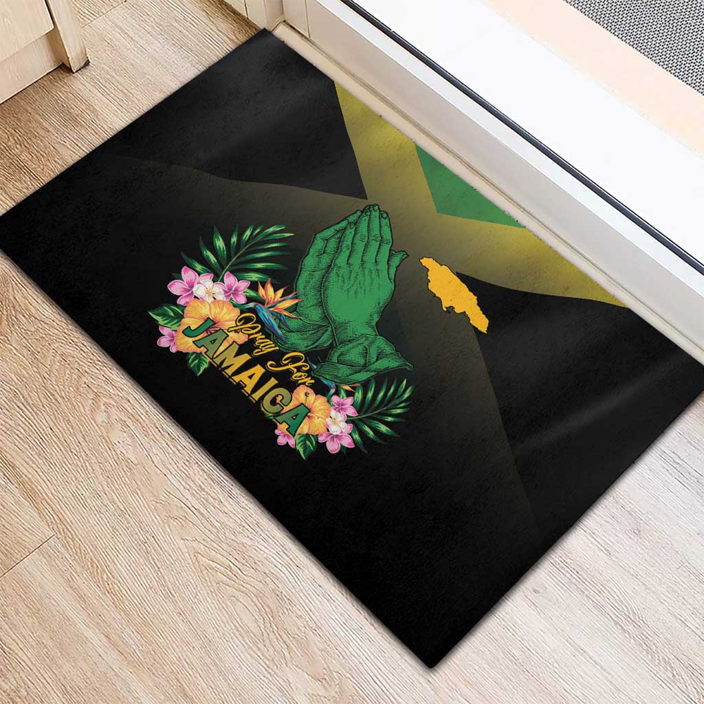 Jamaica Rubber Doormat Stay Strong - Stay Safe - African Pride