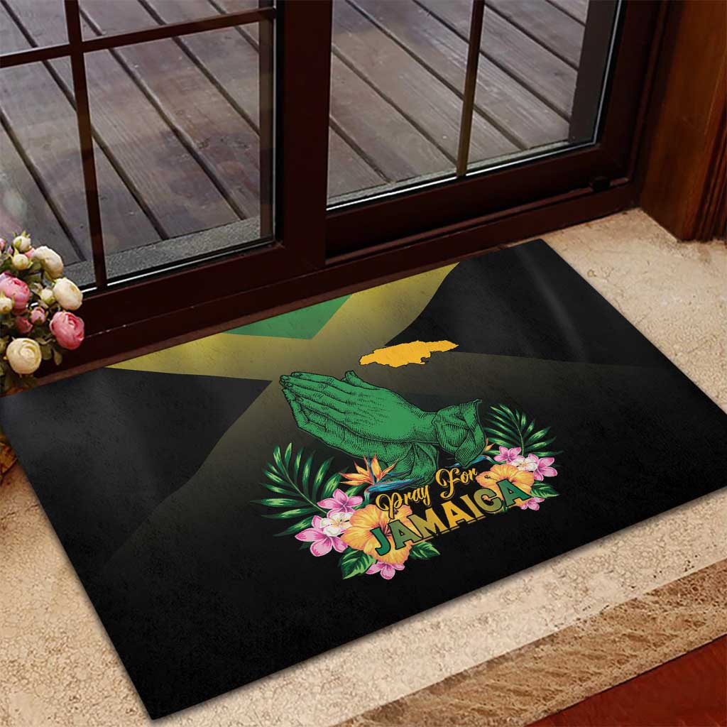 Jamaica Rubber Doormat Stay Strong - Stay Safe - African Pride