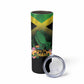 Personalized Jamaica Skinny Tumbler Stay Strong - Stay Safe - African Pride