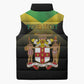 Personalized Pray For Jamaica Sleeveless Puffer Jacket Jamaica Strong