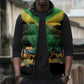 Personalized Pray For Jamaica Sleeveless Puffer Jacket Jamaica Strong