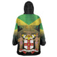 Personalized Jamaica Wearable Blanket Hoodie Stay Strong - Stay Safe - African Pride