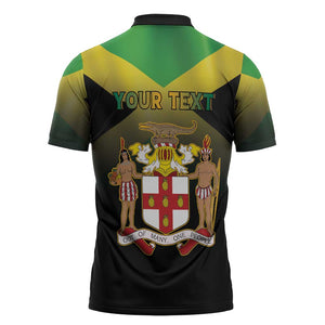 Personalized Pray For Jamaica Zipper Polo Shirt Jamaica Strong