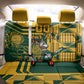 Custom South Africa Rugby Back Car Seat Cover Springboks With Protea Cynaroides