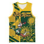 Custom South Africa Rugby Basketball Jersey Springboks With Protea Cynaroides LT18